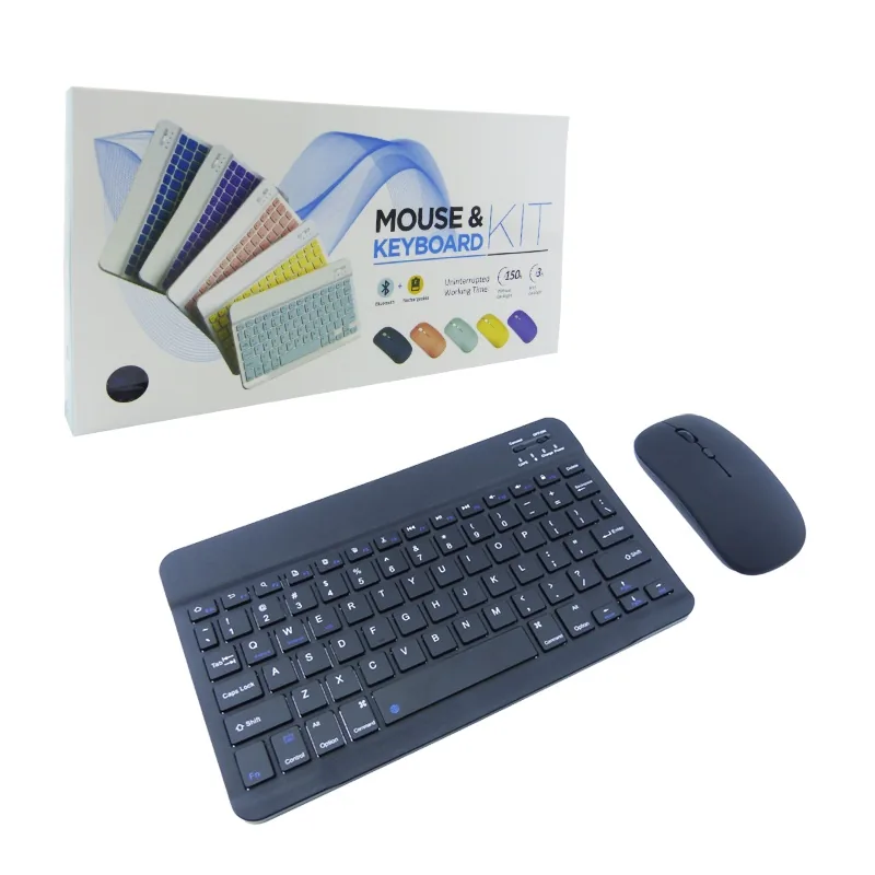 Teclado Y Mouse Con BLUETOOTH – INALAMBRICO Compatible Con Tablet, Smartphone Y PC. Colores Varios - imagen 1