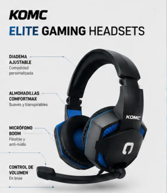 Audífono Gamer Estéreo Komc G302 - imagen 3